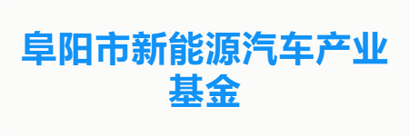 阜阳市新能源汽车产业基金