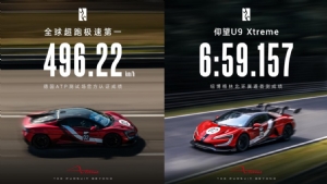 仰望U9 Xtreme亮相，496.22 km/h刷新全球汽车极速