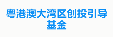 粤港澳大湾区创投引导基金