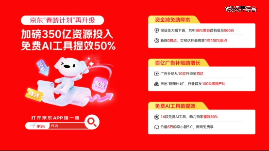 京东“春晓计划”2026再升级 投入超350亿资源助力商家生意确定性增长