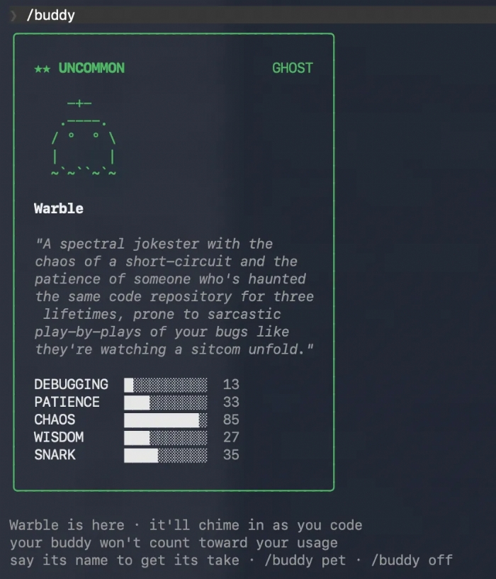 Claude Code宠物系统悄悄上线，我把白板刷成了金色传说。