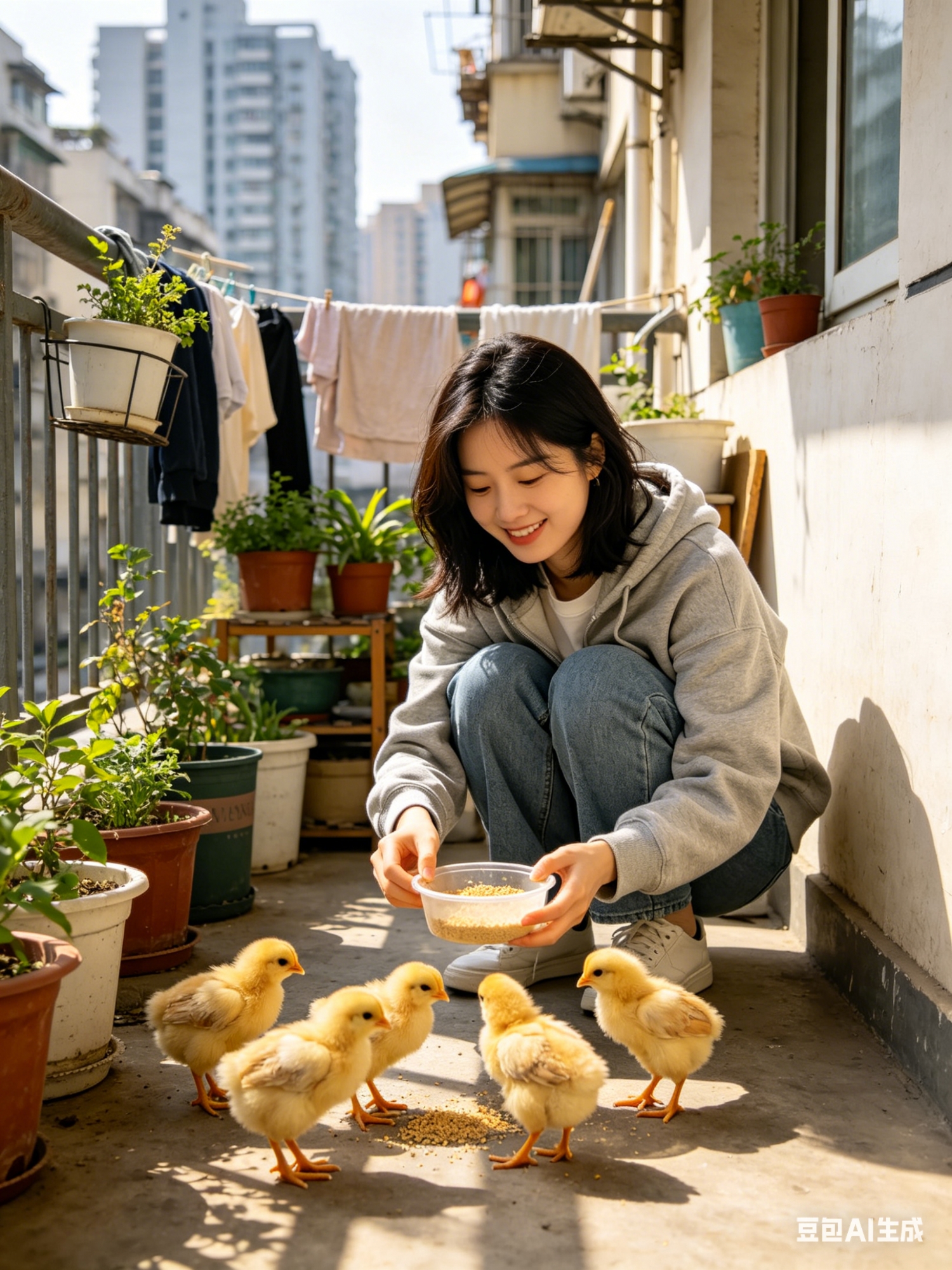 月成本不到30元，「养宠降级」的年轻人开始在城市里养鸡