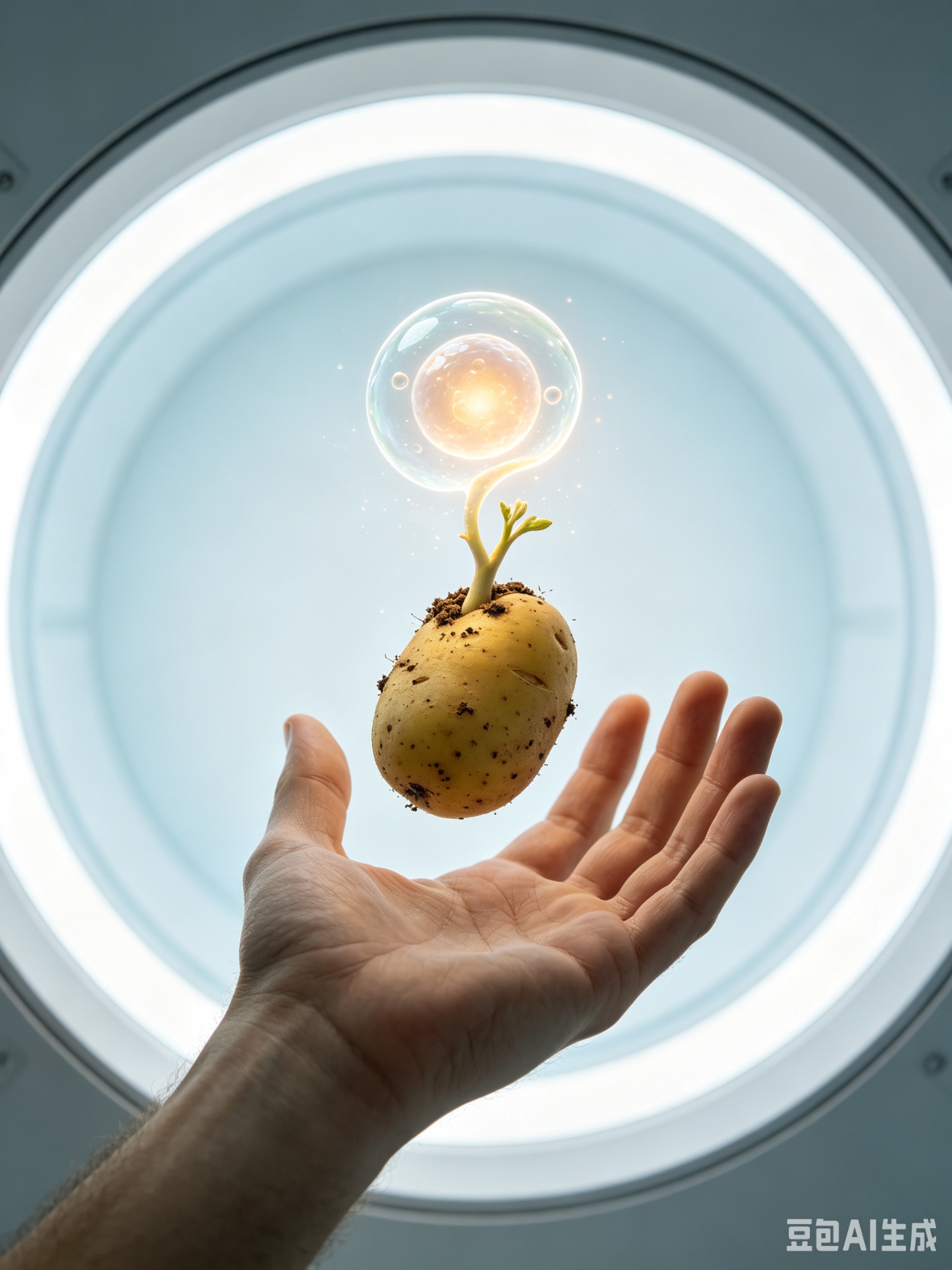 人类手搓出第一个活细胞？还是个土豆？
