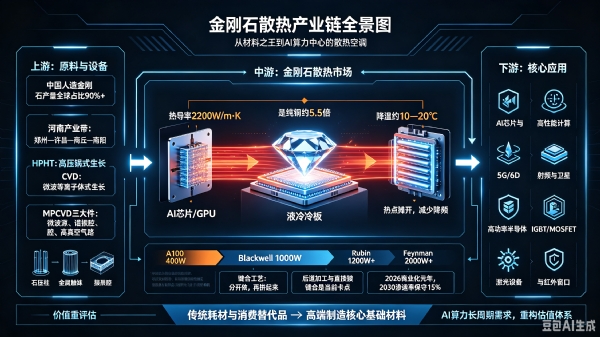 终极散热，一天吃透【金刚石散热】产业链