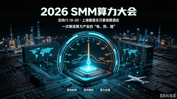 2026 SMM算力大会 定档11.19-20 · 上海雅居乐万豪侯爵酒店：一次聊透算力产业的「电、热、路」