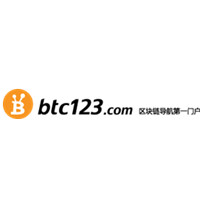 BTC123比特币导航网	/ 链一网络 LOGO